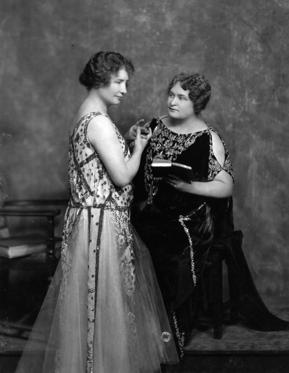 <p>Teacher Anne Sullivan worked with Helen Keller, a young woman who was blind and deaf since she was an infant, teaching her how to communicate with the world around her.</p>