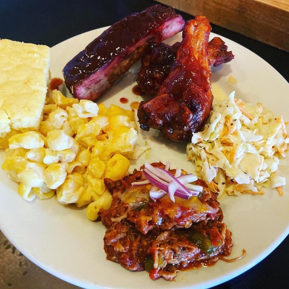 A barbecue platter from Jersey Shore BBQ, which will take part in this weekend's BBQ Jamfest in Point Pleasant Beach.