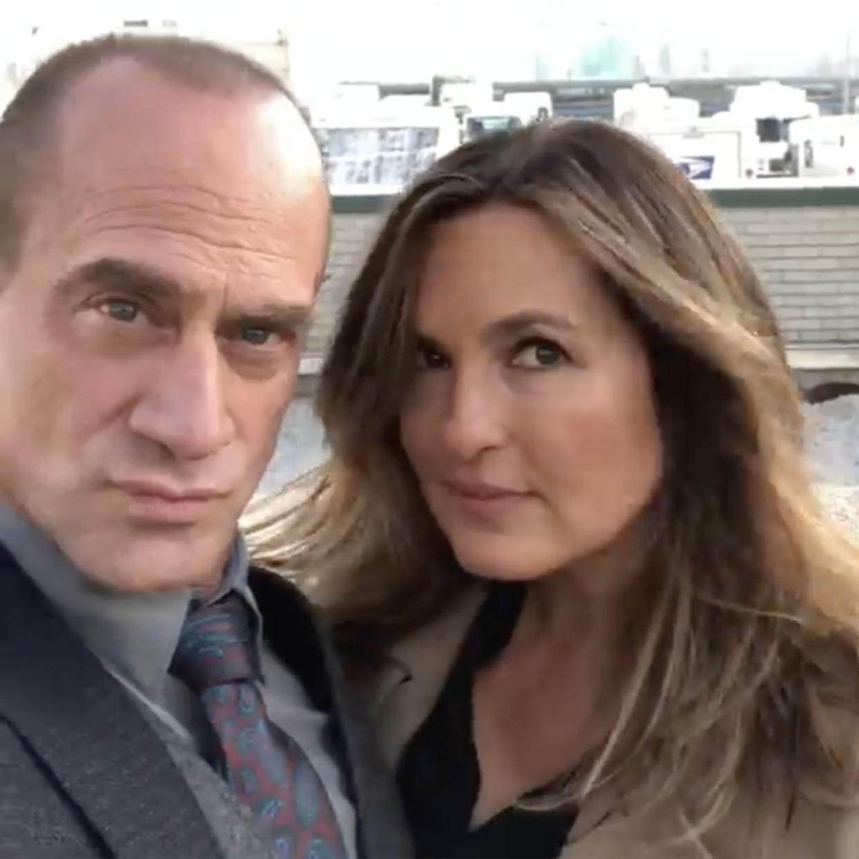 Name a better duo, we'll wait. (chris_meloni/Instagram)