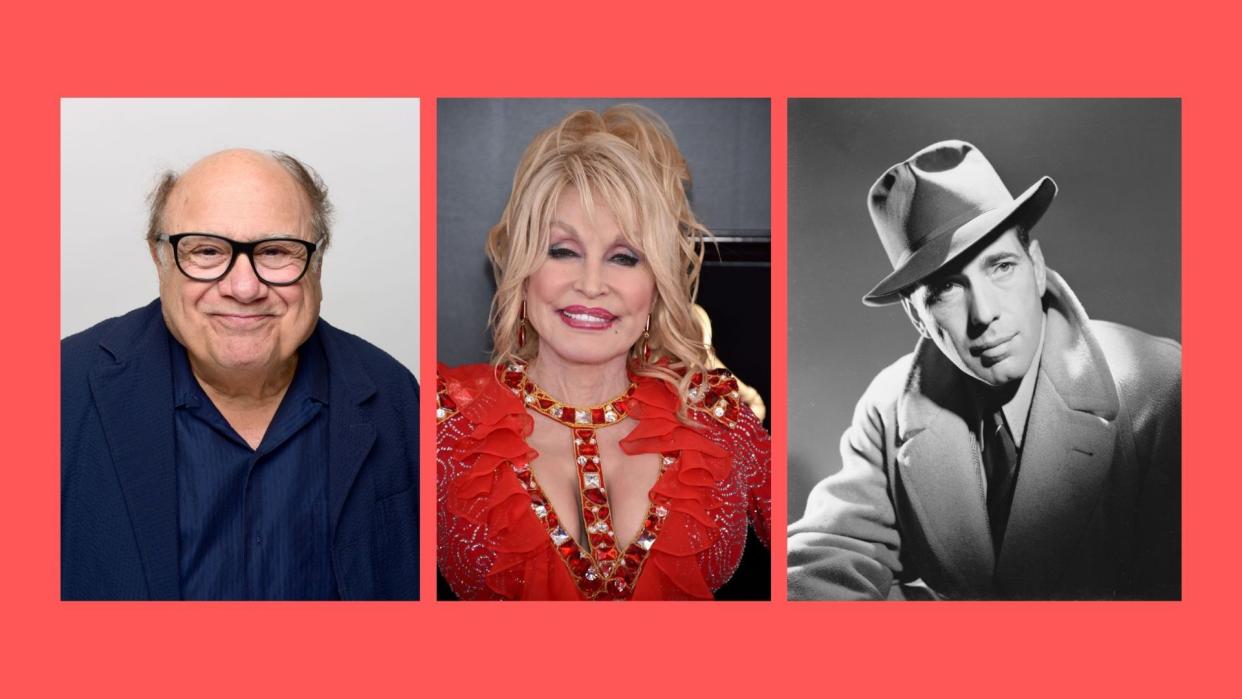 Danny DeVito, Dolly Parton, and Humphrey Bogart