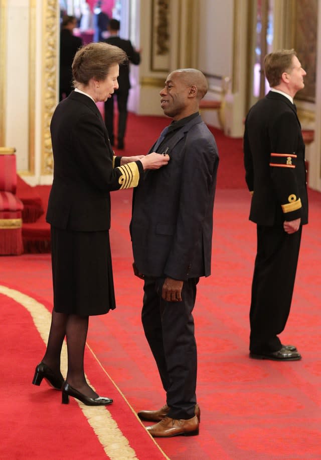 Andrew Roachford is made an MBE by the Princess Royal