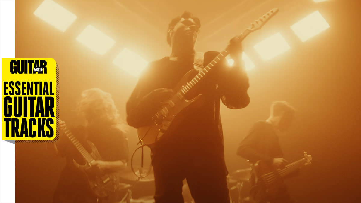  Manual Gardner Fernandes of Unprocessed playing guitar in the Thrash music video 
