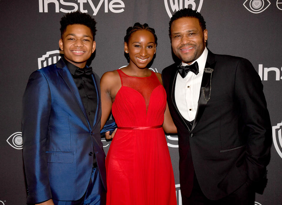 Nathan Anderson, Kyra Anderson, and actor Anthony Anderson