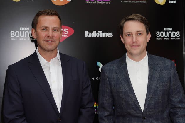 Scott with co-host Chris Stark (Photo: Aaron Chown - PA Images via Getty Images)