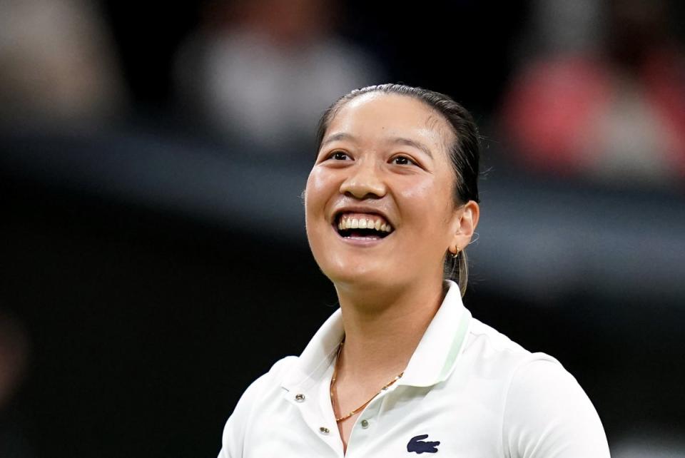 Harmony Tan made up with her doubles partner (John Walton/PA) (PA Wire)