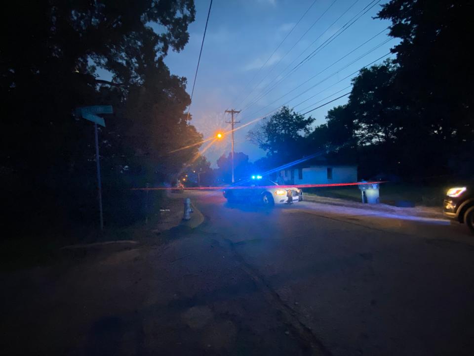 Police are present at S. Orleans St and E Waldorf Ave, near where a body was found Monday, Sept. 5, 2022.