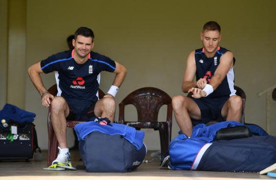 Anderson has been undertaking interactive training sessions with team-mate Stuart Broad (Getty Images)