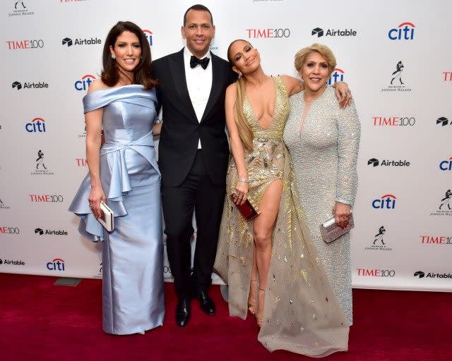 Jennifer Lopez Alex Rodriguez and Her Family