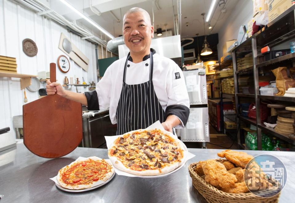 歷任過多家五星級主廚、現為PINO披薩老闆的謝宜榮，他是台灣第一個申請並通過AVPN拿坡里披薩協會認證的人。