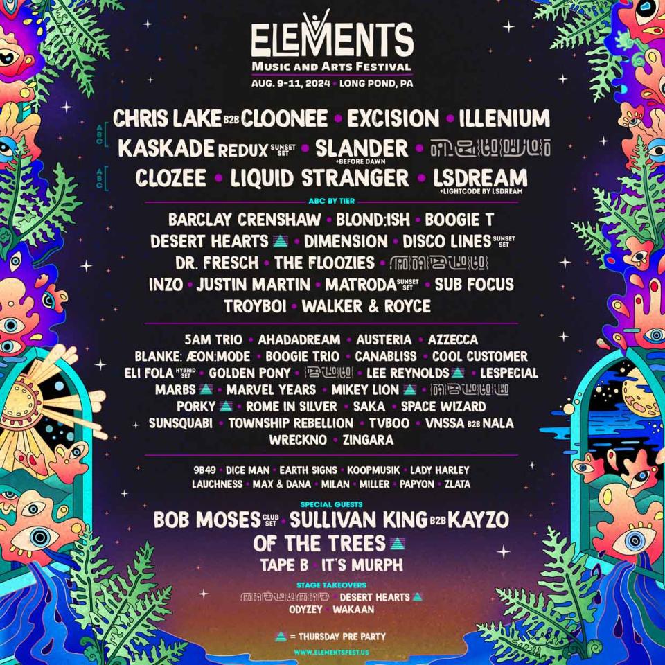 Elements Festival lineup