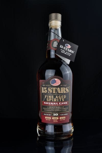 15 STARS has a limited release of its Sherry Cask Finish fine-aged bourbon whiskey.