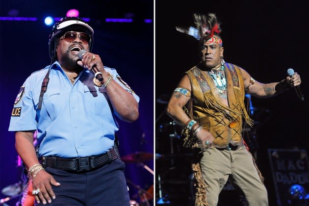 cop-vs-indian-village-people - Credit: Andrew Chin/Getty Images; Bobby Bank/Getty Images