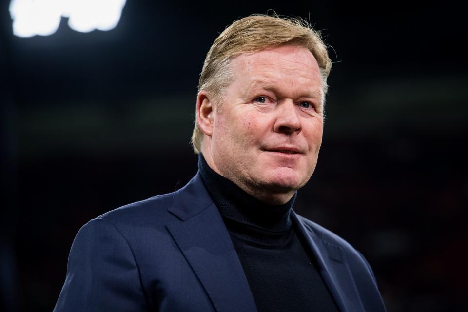 Ronald Koeman was rushed to the hospital on Sunday after experiencing chest pains following a bike ride. (Photo by ANP Sport via Getty Images)