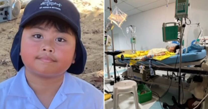 9歲男童和爸媽前往菲律賓度假不幸感染登革熱，結果出現登革休克症候群，最後因器官衰竭死亡。（圖／翻攝自澳洲7News）