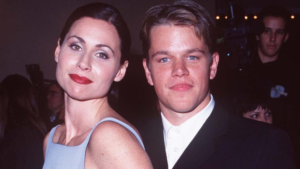 Matt Damon y Minnie Driver salieron a finales de los 90.  (Imagen de alambre)