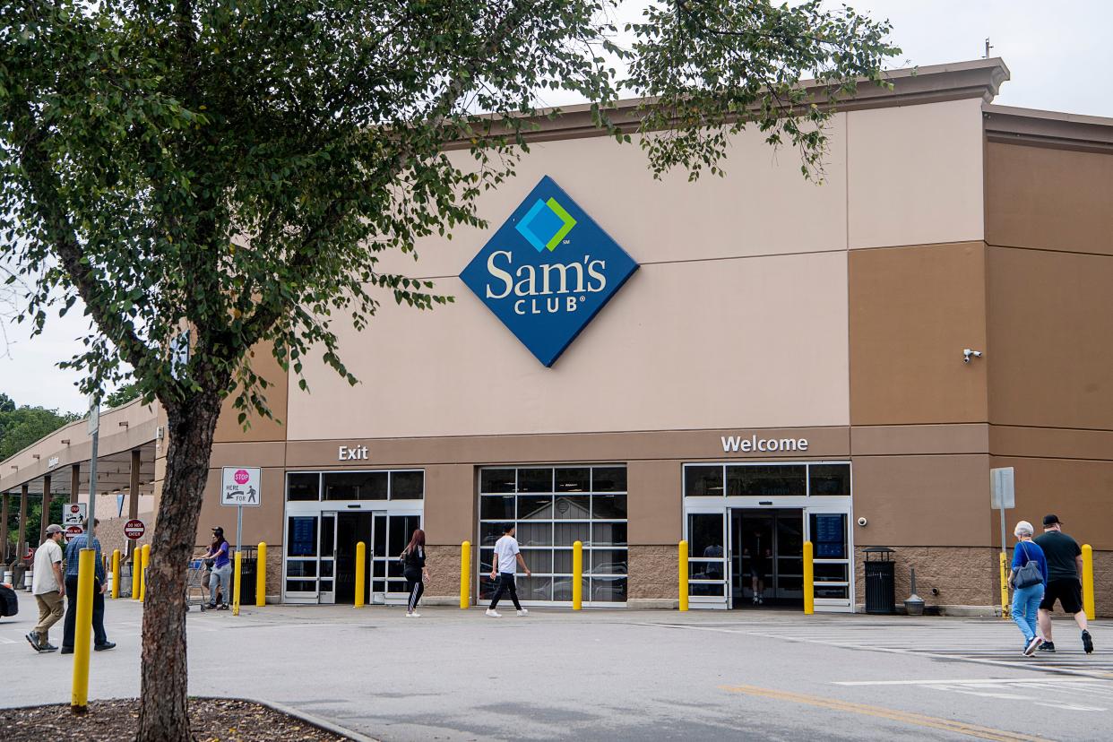 A Sam's Club is photographed in Asheville, North Carolina.