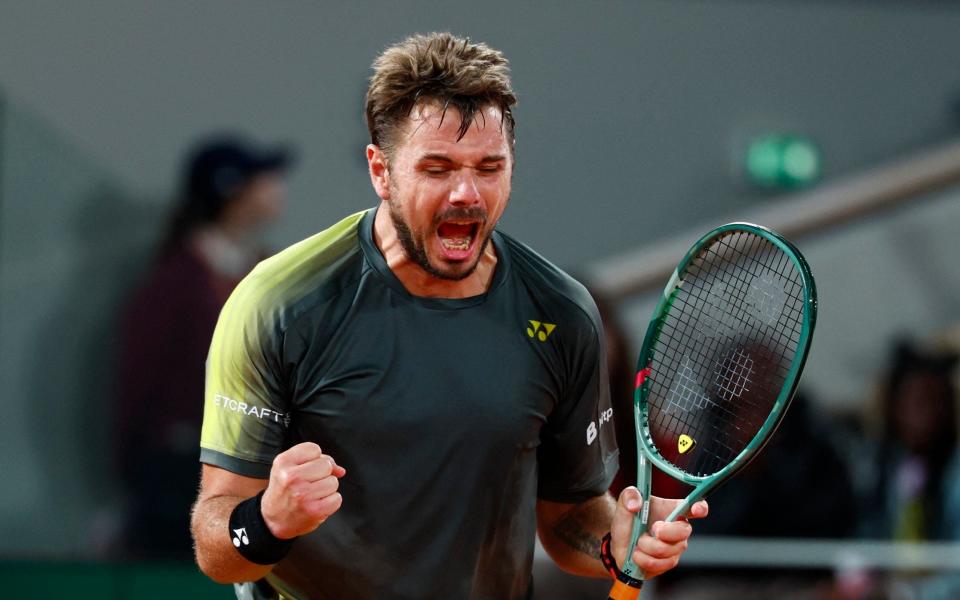 Stan Wawrinka at the French Open