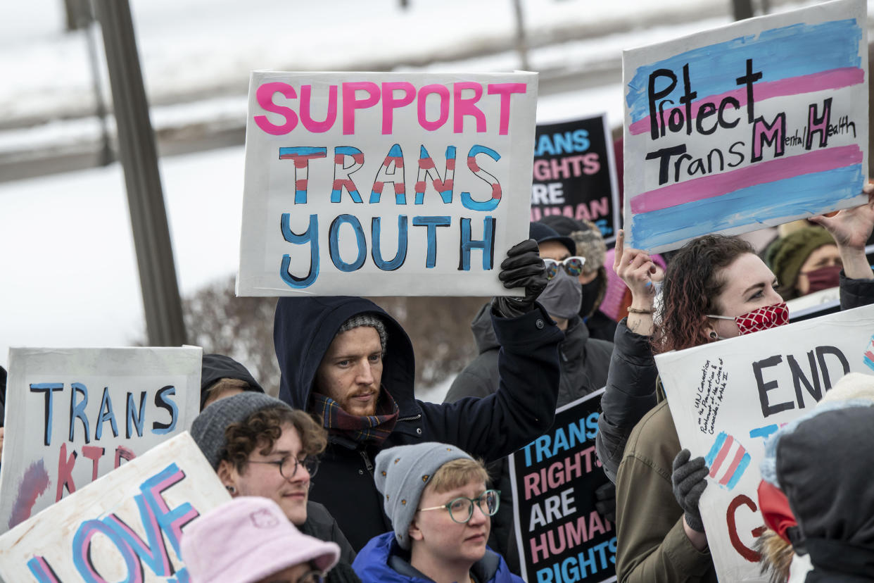 Image: Trans youth rally (Michael Siluk / UCG/Universal Images Group via Getty Images file)