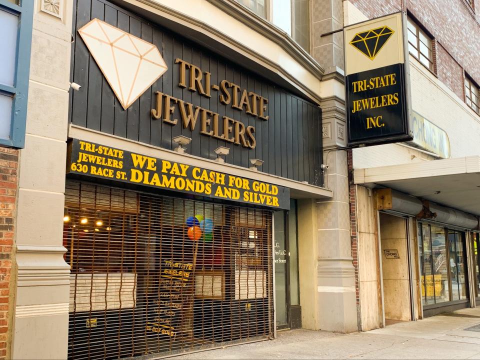 Nov. 15, 2019: Tri-State Jewelers at 630 Race Street, Downtown, was raided by federal agents on Thursday, Nov. 14, 2019.