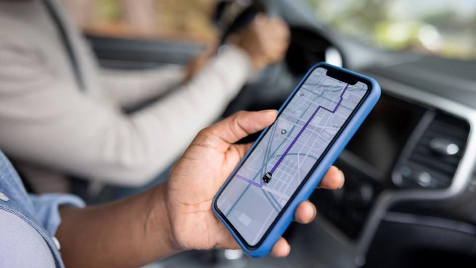 PHOTO: Close-up on a couple using the GPS while driving a car (Hispanolistic/Getty Images)