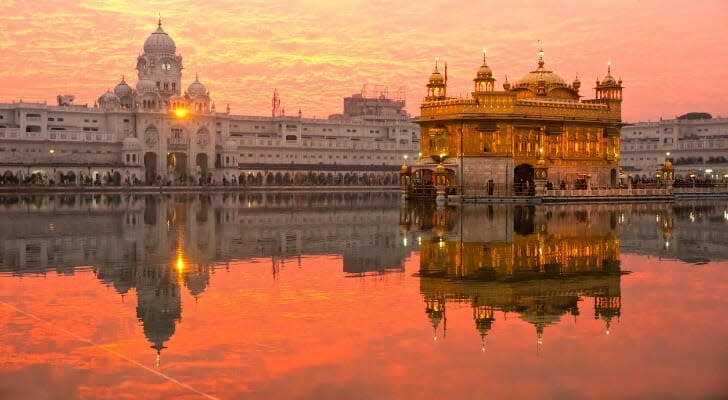 Golden temple in Amritsar