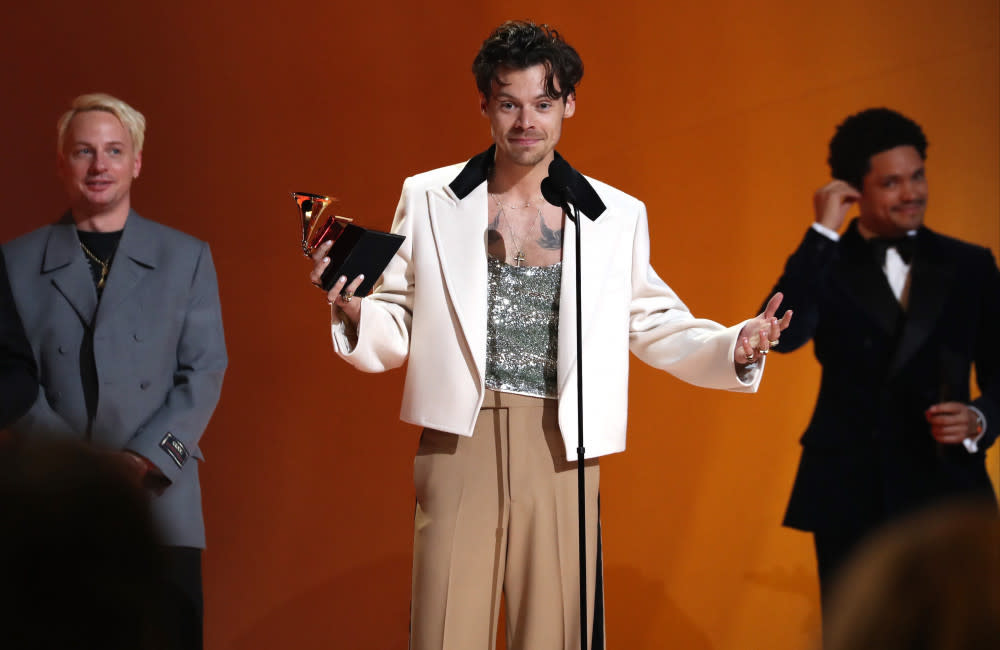 Harry Styles says his Grammy wins have assured him he's 'on the right path' credit:Bang Showbiz