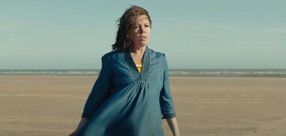 Olivia Colman in a dress