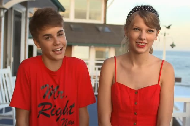 <p>MTV</p> Justin Bieber (Left) and Taylor Swift (Right) on 'Punk'd' in 2012