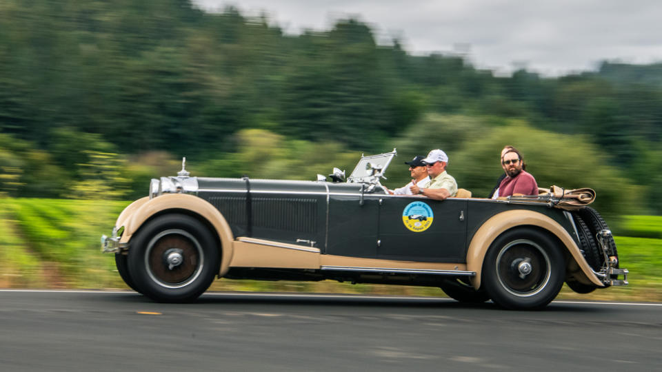 A drive through Northern California's  wine country in the 1930 Mercedes-Benz SS originally owned by Hari Singh, the last ruling Maharajah of Kashmir.