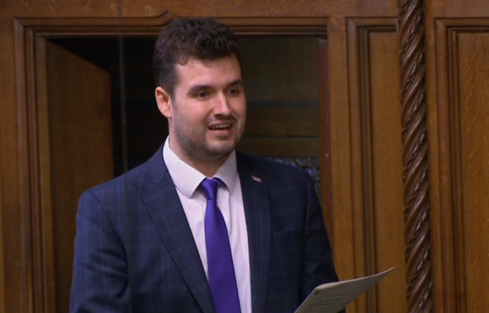 Conservative MP Elliot Colburn addresses the House of Commons (PA)