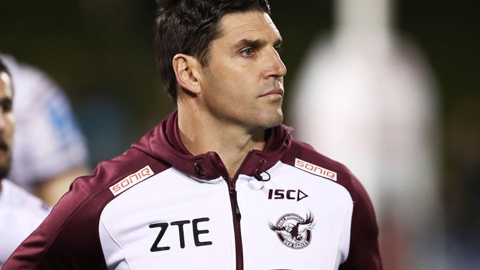 Trent Barrett has decided to quit Manly at the end of the season. Pic: Getty