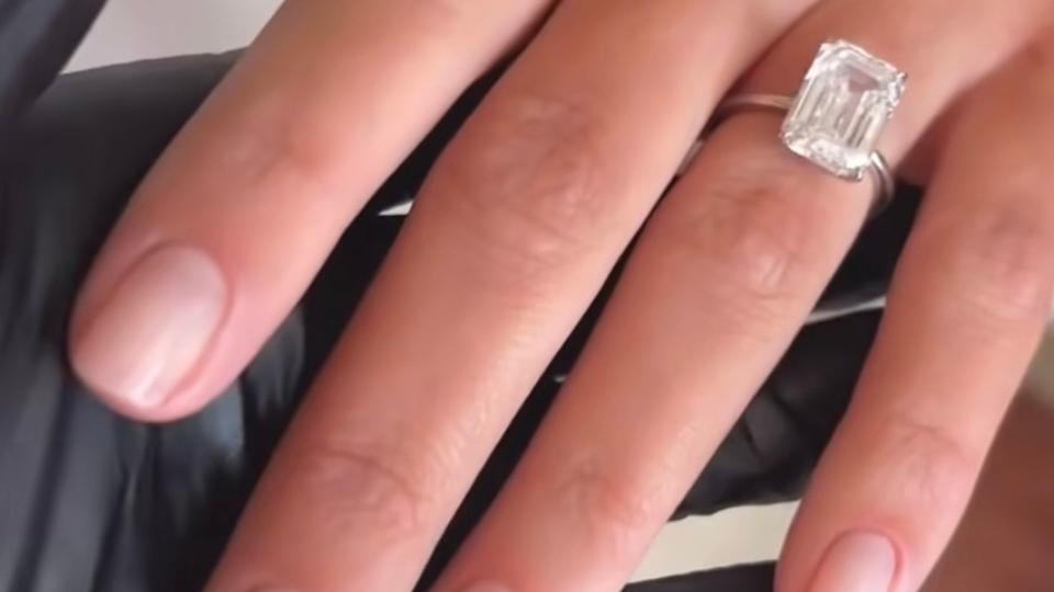 Sofia Richie's wedding nail look 