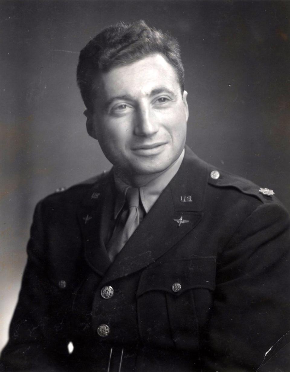 a portrait photograph of robert rosenthal of the eighth air force in world war ii