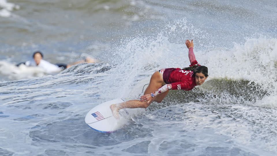 Marks competes in the bronze medal match at the Tokyo Olympics in 2021. - Kyodo News/Getty Images