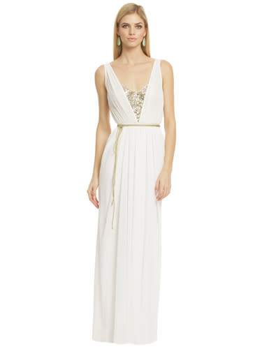 White and Gold Grecian