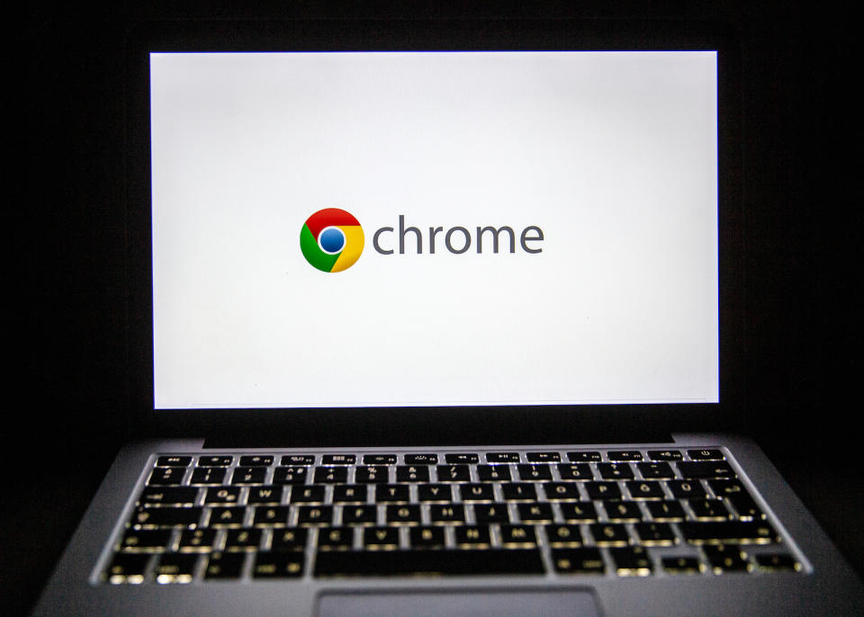 ANKARA, TURKEY - FEBRUARY 18: The logo of Google Chrome is seen on laptop's screen in Ankara, Turkey on February 18, 2020. Ali Balikci / Anadolu Agency