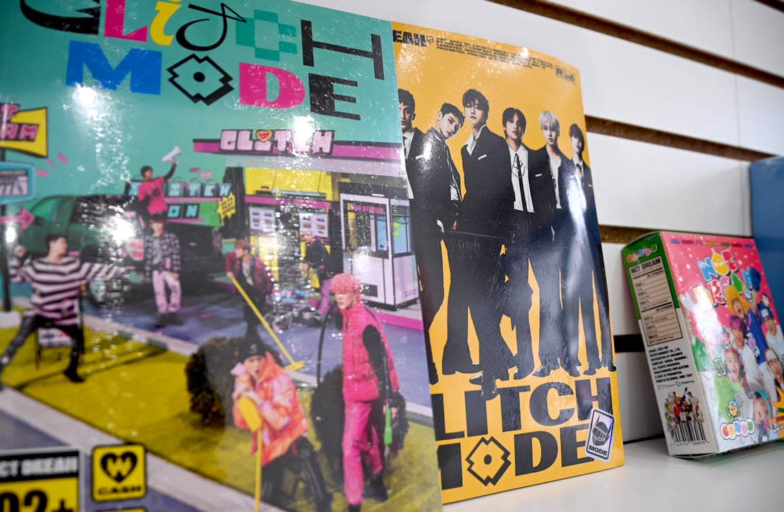 K-pop albums available for purchase at Macon K-Pop at 2320 Ingleside Ave. in Macon.