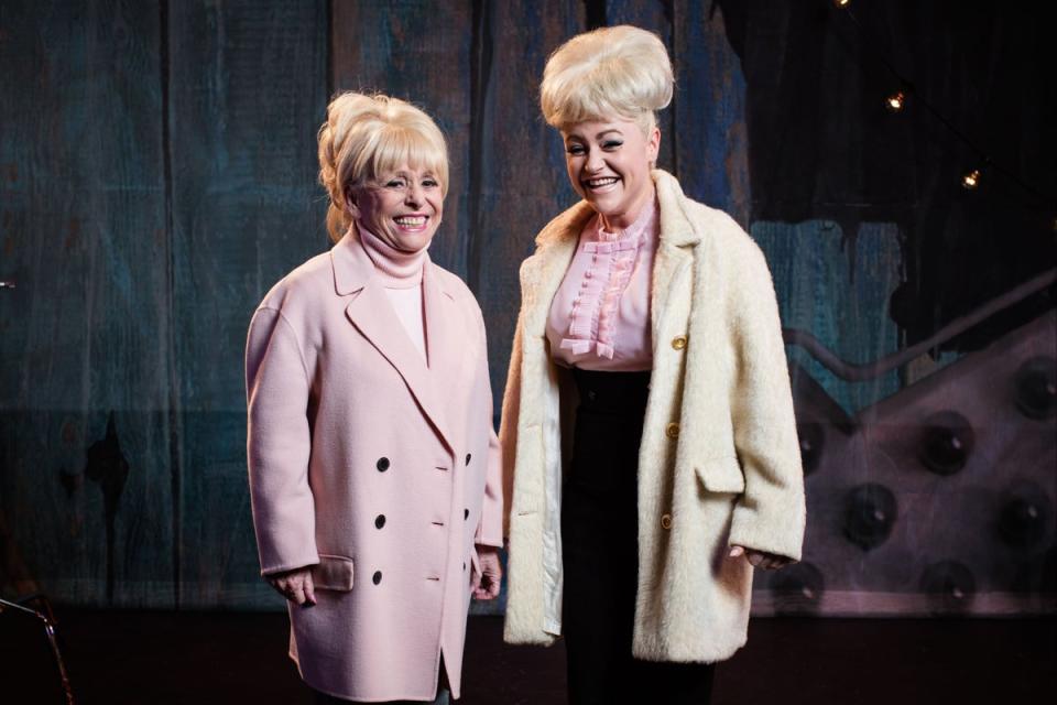 Jaime Winstone (right) played Dame Barbara Windsor (left) in Babs (BBC/PA) (PA Media)