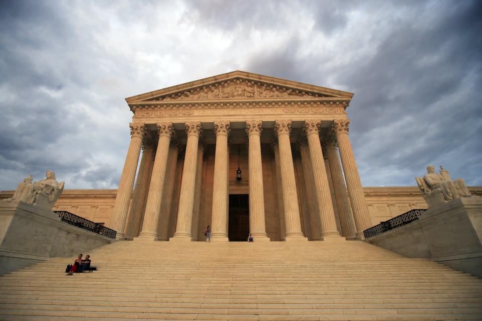 The U.S. Supreme Court has ruled that some false statements are ‘inevitable if there is to be open and vigorous expression of views.’ <a href="https://newsroom.ap.org/detail/SupremeCourtDisabilitiesEducation/c46b6b0bf6ab45a4b6600360efe3083c/photo?Query=U.S.%20Supreme%20Court&mediaType=photo&sortBy=arrivaldatetime:desc&dateRange=Anytime&totalCount=8325&currentItemNo=19" rel="nofollow noopener" target="_blank" data-ylk="slk:AP Photo/Manuel Balce Ceneta, File;elm:context_link;itc:0;sec:content-canvas" class="link ">AP Photo/Manuel Balce Ceneta, File</a>