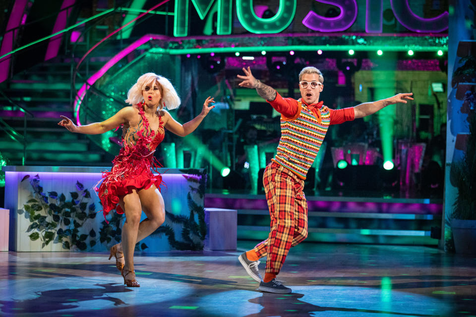 Maisie and Gorka performing their Strictly Jive (C) BBC - Photographer: Guy Levy