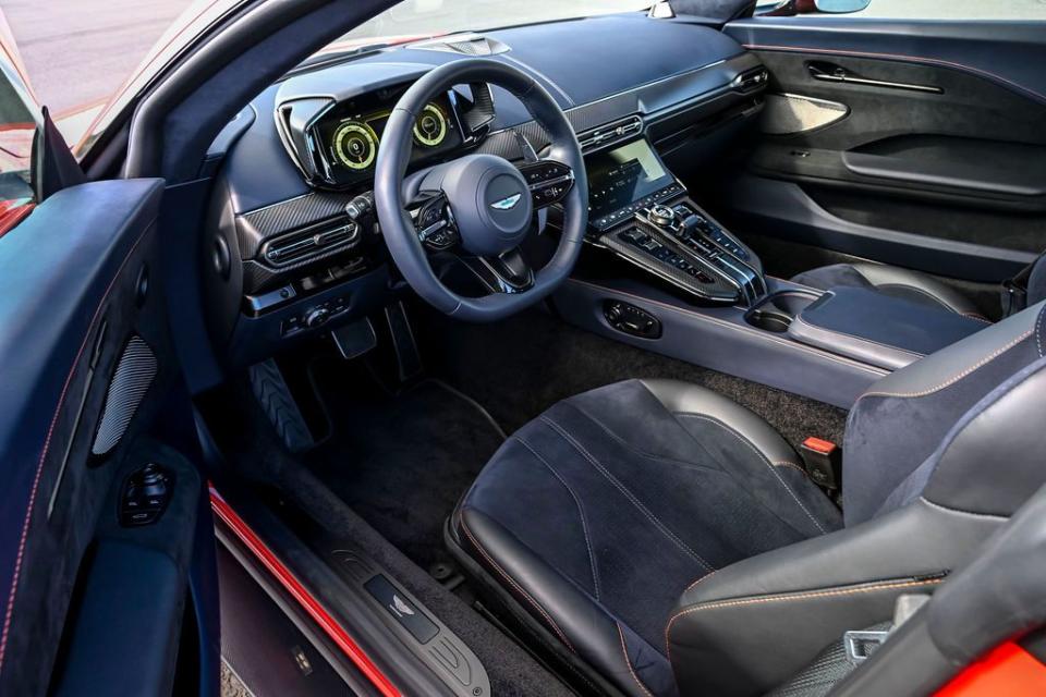 the interior of a car