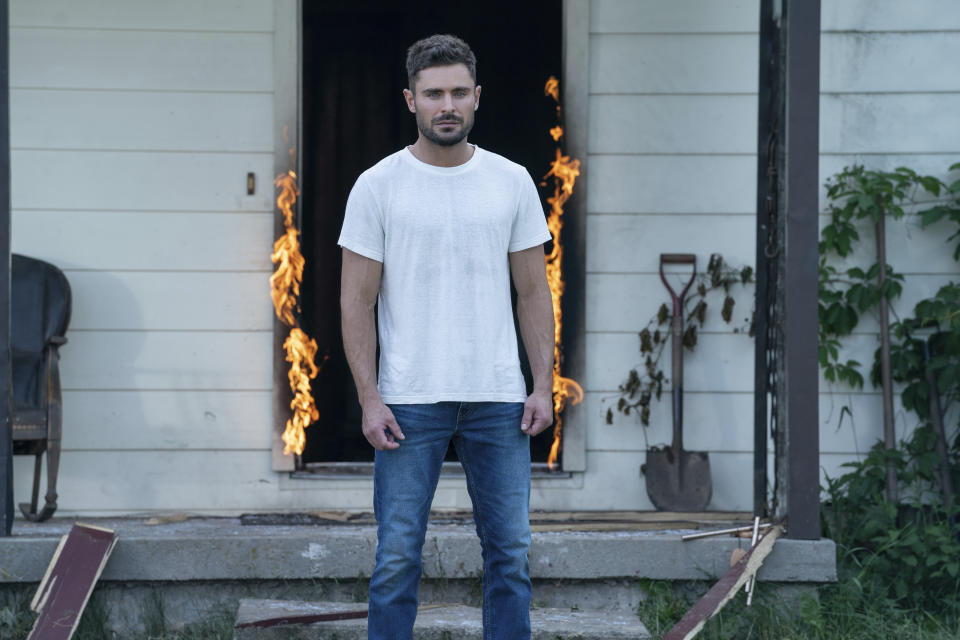 This image released by Universal Pictures shows Zac Efron in a scene from "Firestarter." (Ken Woroner/Universal Pictures via AP)