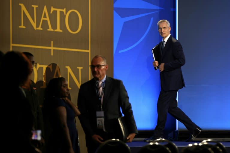 The leaders of the 32-nation NATO alliance have gathered in the sweltering US capital to celebrate its 75th anniverary and coordinate aid to Ukraine (SAMUEL CORUM)