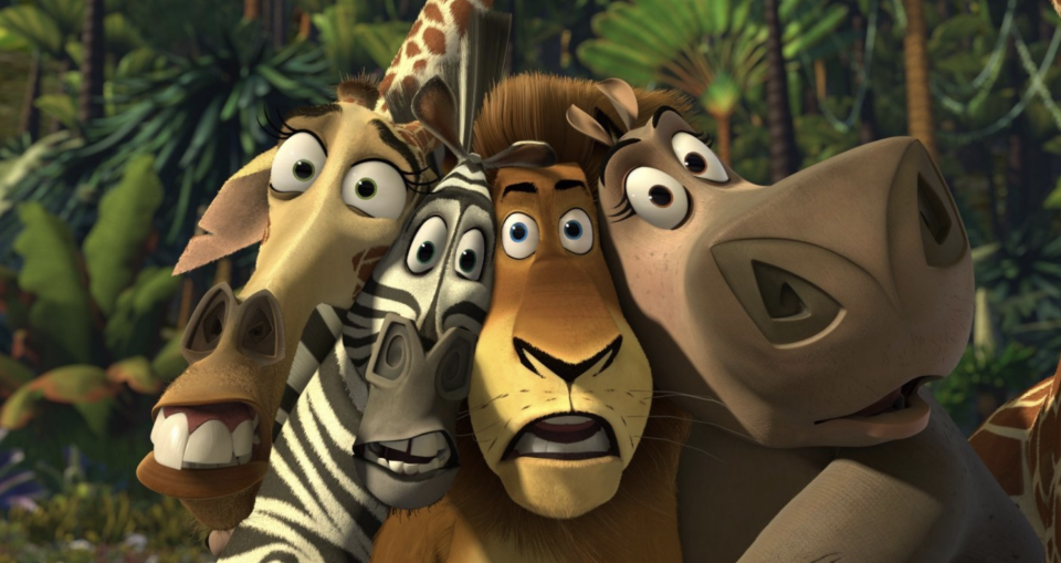 DreamWorks' 2005 animation <i>Madagascar</i> featured the voices of David Schwimmer, Chris Rock, Ben Stiller and Jada Pinkett Smith. (DreamWorks)