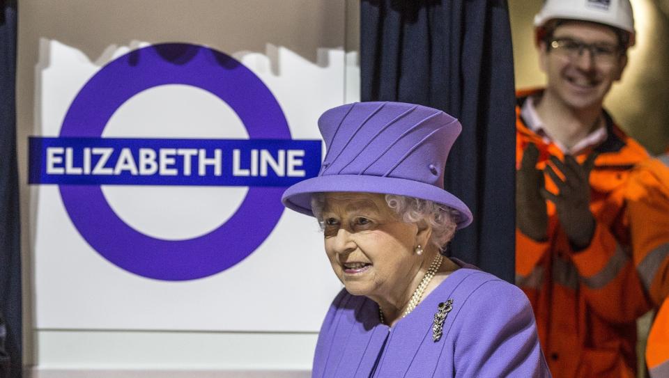 <p>At the site of the new Bond Street Crossrail station, The Queen this year formally unveiled a new roundel for the Crossrail line which is to be renamed the “Elizabeth line” from December 2018 when it opens to passengers. (Richard Pohle/The Times/PA Wire) </p>