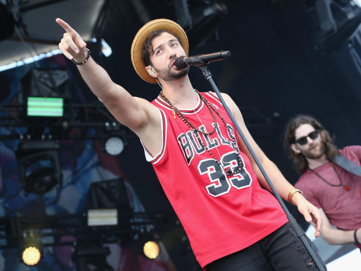 Nasri Atweh performs in concert with Magic! during the sold out inaugural KAABOO Cayman Festival at Seven Mile Beach on February 15, 2019 in Grand Cayman, Cayman Islands.