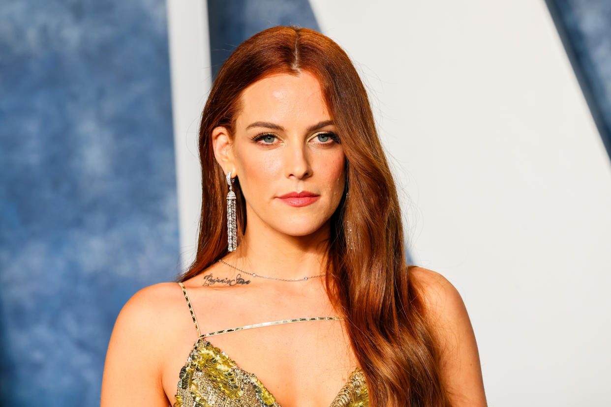 BEVERLY HILLS, CALIFORNIA - MARCH 12: Riley Keough attends the 2023 Vanity Fair Oscar Party Hosted By Radhika Jones at Wallis Annenberg Center for the Performing Arts on March 12, 2023 in Beverly Hills, California. (Photo by Leon Bennett/FilmMagic)
