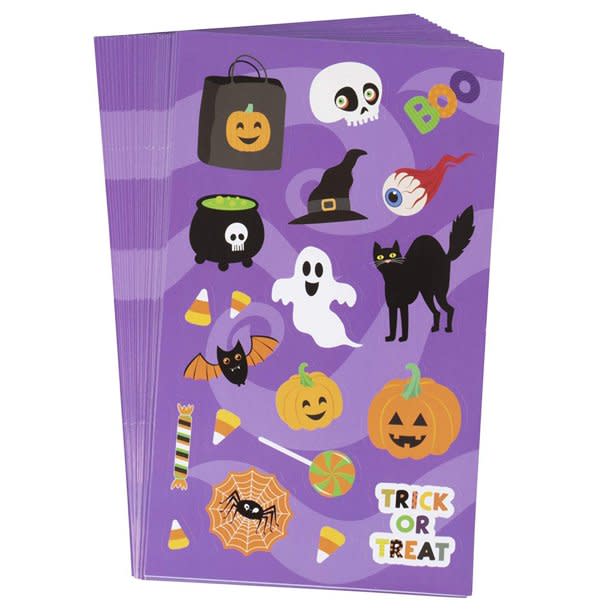 Juvale Halloween Pumpkin Stickers for Party Favors
