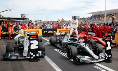 Motorsport: Hamilton dominates in France on a dull day for F1