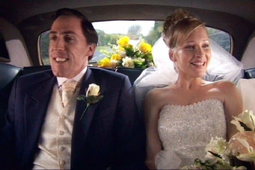 Rob Brydon and Joanna Page as Stacey (Baby Cow)